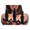 4 Piece Vibrating Anal Plug Set