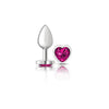 Cheeky Charms - Metal Butt Plug - Heart - Bright Pink