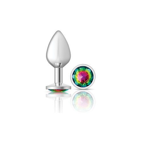 Cheeky Charms - Metal Butt Plug- Round - Rainbow