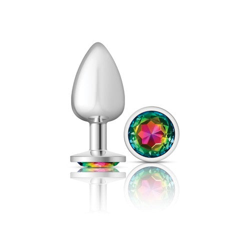 Cheeky Charms - Metal Butt Plug- Round - Rainbow