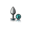 Cheeky Charms - Metal Butt Plug- Round - Teal