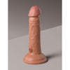 King Cock Elite 7" Vibrating Silicone Dual Density Cock - Tan