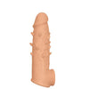 Natural Realskin Spiked Vibrating Penis Xtender