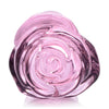 Pink Rose Glass Anal Plug