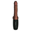 Thrusting 7.5" Cock With Balls - Brown